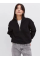 Oversize Yarım Farmuarlı Yakalı Basic SweatShirt - Siyah Oversize Yarım Farmuarlı Yakalı Basic SweatShirt - Siyah