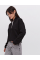 Oversize Yarım Farmuarlı Yakalı Basic SweatShirt - Siyah Oversize Yarım Farmuarlı Yakalı Basic SweatShirt - Siyah