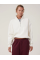 Oversize Yarım Farmuarlı Yakalı Basic SweatShirt - Beyaz Oversize Yarım Farmuarlı Yakalı Basic SweatShirt - Beyaz