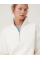 Oversize Yarım Farmuarlı Yakalı Basic SweatShirt - Beyaz Oversize Yarım Farmuarlı Yakalı Basic SweatShirt - Beyaz