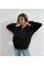 Unisex Uzun Kol Yarım Farmuarlı Yakalı Basic SweatShirt - Siyah Unisex Uzun Kol Yarım Farmuarlı Yakalı Basic SweatShirt - Siyah