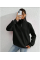 Unisex Uzun Kol Yarım Farmuarlı Yakalı Basic SweatShirt - Siyah Unisex Uzun Kol Yarım Farmuarlı Yakalı Basic SweatShirt - Siyah