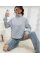 Unisex Uzun Kol Yarım Farmuarlı Yakalı Basic SweatShirt - Gri Unisex Uzun Kol Yarım Farmuarlı Yakalı Basic SweatShirt - Gri