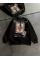 Bisiklet Yaka Baskılı SweatShirt - Siyah