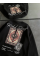 Bisiklet Yaka Baskılı SweatShirt - Siyah