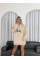 Üç İplik Kapşonlu Baskılı SweatShirt - Bej Üç İplik Kapşonlu Baskılı SweatShirt - Bej