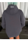 Üç İplik Kapşonlu Baskılı SweatShirt - Füme Üç İplik Kapşonlu Baskılı SweatShirt - Füme