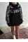 Kışlık Üç İplik Baskılı Kapşonlu SweatShirt - Siyah Kışlık Üç İplik Baskılı Kapşonlu SweatShirt - Siyah