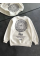 Kışlık Bisiklet Yaka Ön Ve Arka Baskılı SweatShirt - Beyaz Kışlık Bisiklet Yaka Ön Ve Arka Baskılı SweatShirt - Beyaz