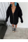 Oversize Tam Fermuarlı Uzun Kol Hırka - Siyah Oversize Tam Fermuarlı Uzun Kol Hırka - Siyah