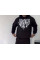 Uzun Kol Kapşonlu Baskılı SweatShirt - Siyah
