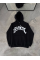 Üç İplik Kapşonlu Baskılı Oversize SweatShirt- Siyah Üç İplik Kapşonlu Baskılı Oversize SweatShirt- Siyah