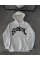 Üç İplik Kapşonlu Baskılı Oversize SweatShirt- Beyaz Üç İplik Kapşonlu Baskılı Oversize SweatShirt- Beyaz