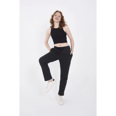 Unisex Üç İplik Basic Eşofman Pantolon - Antrasit Unisex Üç İplik Basic Eşofman Pantolon - Antrasit