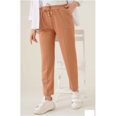 Tam Kalıp Basic Eşofman Pantolon - Kahverengi Tam Kalıp Basic Eşofman Pantolon - Kahverengi