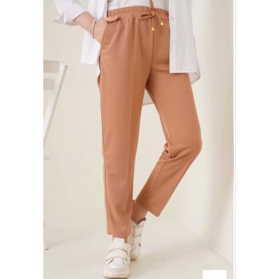 Tam Kalıp Basic Eşofman Pantolon - Kahverengi Tam Kalıp Basic Eşofman Pantolon - Kahverengi