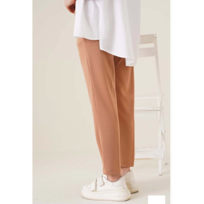 Tam Kalıp Basic Eşofman Pantolon - Kahverengi Tam Kalıp Basic Eşofman Pantolon - Kahverengi