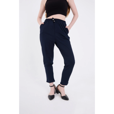 Tam Kalıp Basic Eşofman Pantolon - Lacivert Tam Kalıp Basic Eşofman Pantolon - Lacivert