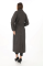 Kolu Apoletli Astarlı Kaşmir Kaşe Kaban - Füme Kolu Apoletli Astarlı Kaşmir Kaşe Kaban - Füme