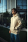 Üç İplik Penye Kapşonlu Basic SweatShirt - Bej