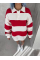Unisex Üç İplik Parçalı Yakalı SweatShirt - Kırmızı Unisex Üç İplik Parçalı Yakalı SweatShirt - Kırmızı