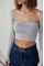 Kara Yaka Uzun Kollu Crop - Taş Kara Yaka Uzun Kollu Crop - Taş