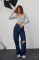 Kara Yaka Uzun Kollu Crop - Taş Kara Yaka Uzun Kollu Crop - Taş
