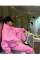 Nakış İşlemeli Üç İplik Sweat Takım- Pembe Nakış İşlemeli Üç İplik Sweat Takım- Pembe