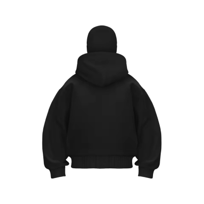 Samuray ZIP Fermuarlı Kapüşonlu SweatShirt- Siyah Samuray ZIP Fermuarlı Kapüşonlu SweatShirt- Siyah