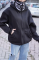 Samuray Kapşonlu ZIP Fermuarlı Çift Kapşonlu Nakışlı SweatShirt- Siyah Samuray Kapşonlu ZIP Fermuarlı Çift Kapşonlu Nakışlı SweatShirt- Siyah