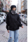 Samuray Kapşonlu ZIP Fermuarlı Çift Kapşonlu Nakışlı SweatShirt- Siyah Samuray Kapşonlu ZIP Fermuarlı Çift Kapşonlu Nakışlı SweatShirt- Siyah