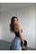 Sandy Asimetrik Büzgülü Straplez Bluz - Siyah Sandy Asimetrik Büzgülü Straplez Bluz - Siyah