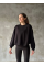 Osy Modal Yumuşak Dokulu Kumaş Bisiklet Yaka Oversize Sweatshirt - Siyah Osy Modal Yumuşak Dokulu Kumaş Bisiklet Yaka Oversize Sweatshirt - Siyah