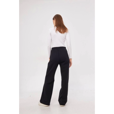 İki Iplik Bol Paça Eşofman Pantalon - Siyah İki Iplik Bol Paça Eşofman Pantalon - Siyah