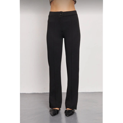Siyah Palazzo Pantolon Oversize Kesim - Siyah Siyah Palazzo Pantolon Oversize Kesim - Siyah