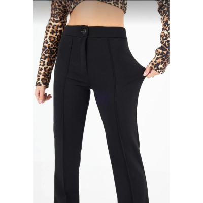 Siyah Palazzo Pantolon Oversize Kesim - Siyah Siyah Palazzo Pantolon Oversize Kesim - Siyah