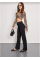 Siyah Palazzo Pantolon Oversize Kesim - Siyah Siyah Palazzo Pantolon Oversize Kesim - Siyah