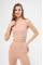 Kolsuz Sporcu Baskılı Crop - Bej Kolsuz Sporcu Baskılı Crop - Bej