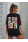 Bisiklet Yaka Baskılı T-shirt - Siyah Bisiklet Yaka Baskılı T-shirt - Siyah