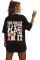 Bisiklet Yaka Baskılı T-shirt - Siyah Bisiklet Yaka Baskılı T-shirt - Siyah