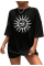 Bisiklet Yaka Baskılı T-shirt - Siyah Bisiklet Yaka Baskılı T-shirt - Siyah