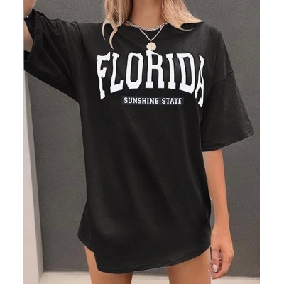 Bisiklet Yaka Baskılı T-shirt - Siyah Bisiklet Yaka Baskılı T-shirt - Siyah