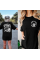 Bisiklet Yaka Baskılı T-shirt - Siyah Bisiklet Yaka Baskılı T-shirt - Siyah