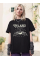 Bisiklet Yaka Baskılı T-shirt - Siyah Bisiklet Yaka Baskılı T-shirt - Siyah