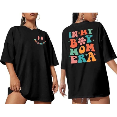 Bisiklet Yaka Kısa Kol Baskılı T-shirt - Siyah Bisiklet Yaka Kısa Kol Baskılı T-shirt - Siyah