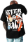 Erkek Bisiklet Yaka Kısa Kol Baskılı T-shirt - Siyah