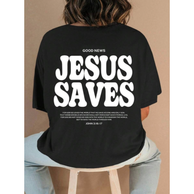 Baskılı T-shirt - Siyah Baskılı T-shirt - Siyah