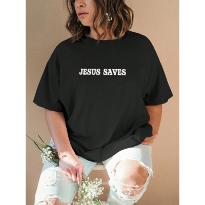 Baskılı T-shirt - Siyah Baskılı T-shirt - Siyah
