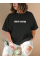 Baskılı T-shirt - Siyah Baskılı T-shirt - Siyah
