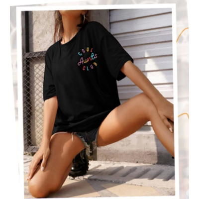 Baskılı T-shirt - Siyah Baskılı T-shirt - Siyah